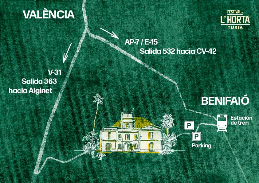 Mapa Festival de l'horta Turia